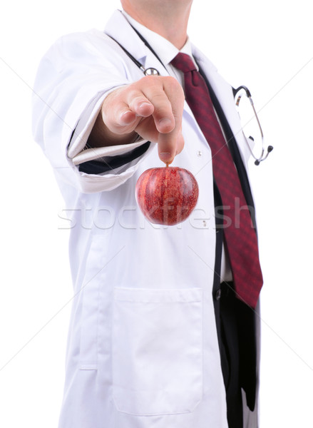 врач из красное яблоко медицинской пить Сток-фото © hyrons