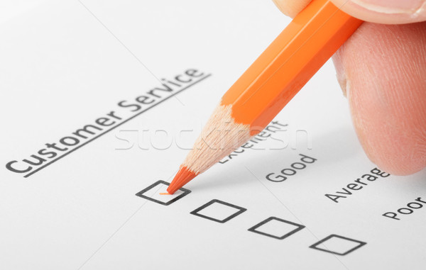 Müşteri anket görüntü birisi form Stok fotoğraf © hyrons
