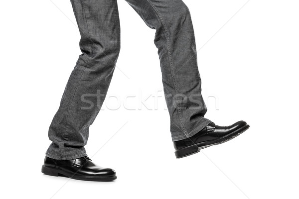 Man in shoes walking step Stock photo © ia_64