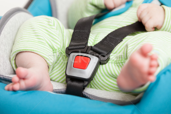 Little baby child in safety car seat Stock photo © ia_64