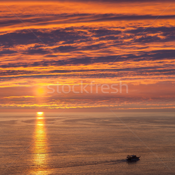 Statku łodzi żeglarstwo morza lata Zdjęcia stock © ia_64