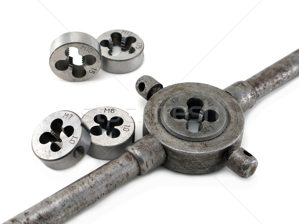 Tap holder and screw threading die Stock photo © ia_64
