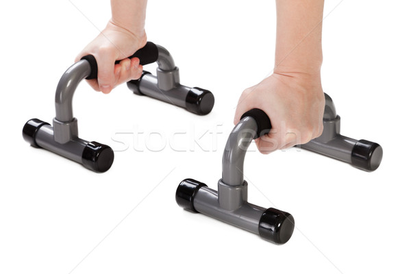 Human press up exercising Stock photo © ia_64