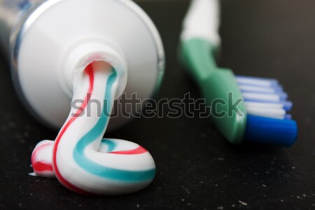 Tandpasta tanden gezondheidszorg buis gezondheid Stockfoto © ia_64