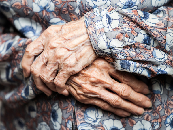 Very old woman hands Stock photo © ia_64