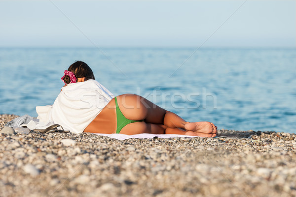 Beauté mince femme mer plage été [[stock_photo]] © ia_64