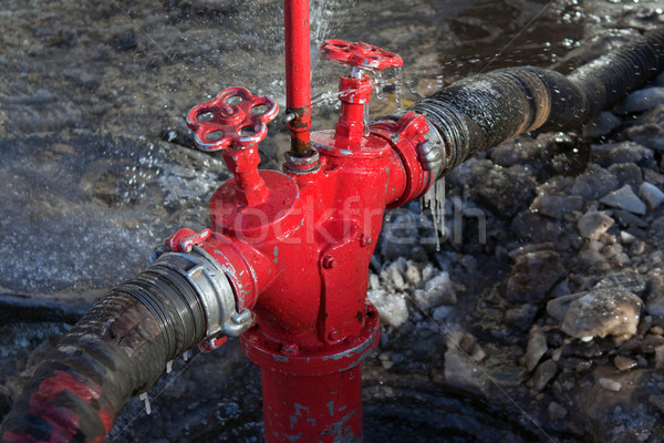 Stock photo: Fire hose valve