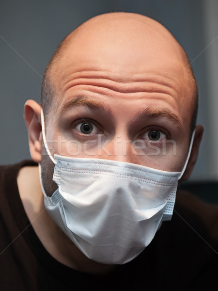 Man in medicine mask Stock photo © ia_64