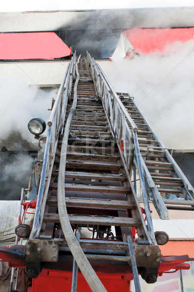 Firefighter on fire Stock photo © ia_64