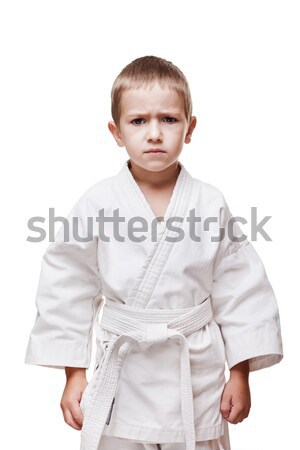 Child boy in kimono training karate Stock photo © ia_64