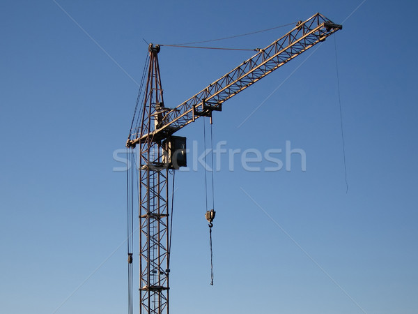 Tower crane building metal construction Stock photo © ia_64