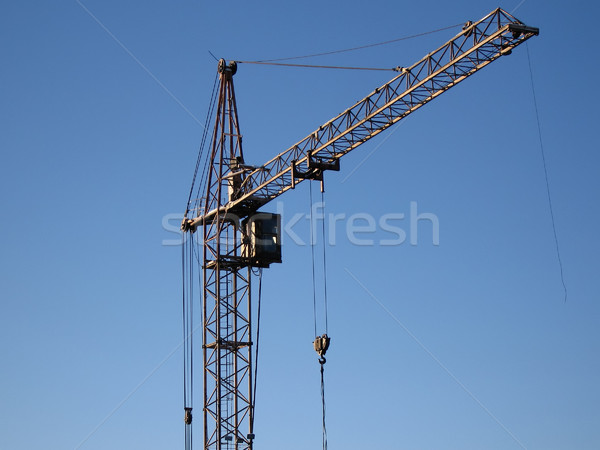 Tower crane building metal construction Stock photo © ia_64