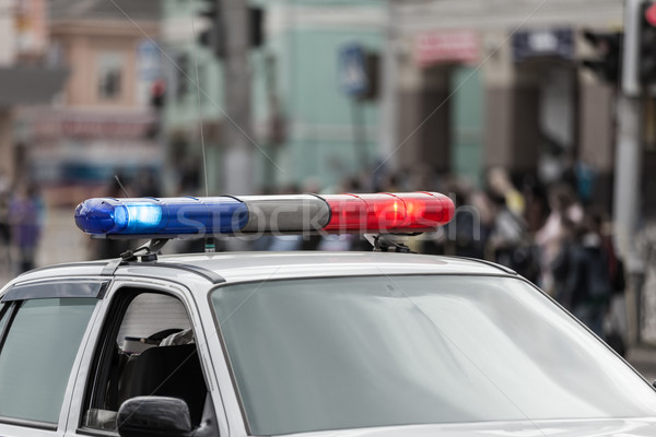 полиции автомобилей полицейский офицер прав чрезвычайных Сток-фото © ia_64
