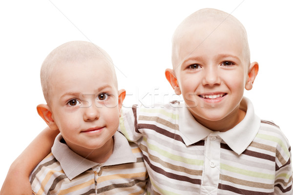 Shaved heads children smiling Stock photo © ia_64