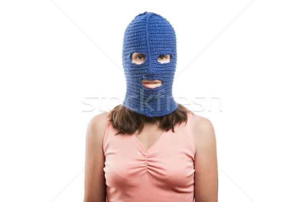 Woman in balaclava Stock photo © ia_64