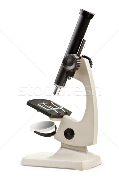 Microscope white isolated Stock photo © ia_64