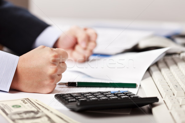 Angry businessman Stock photo © ia_64