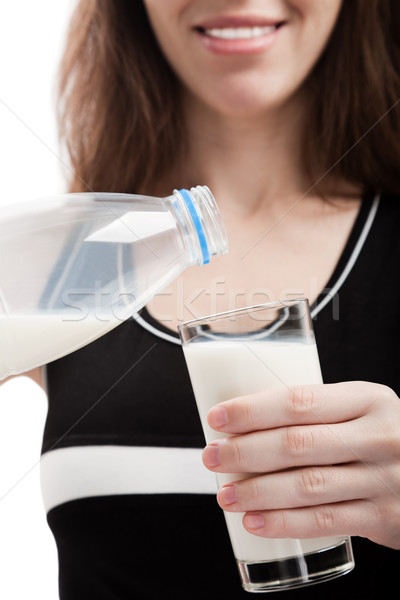 Stock photo: Women drinking milk