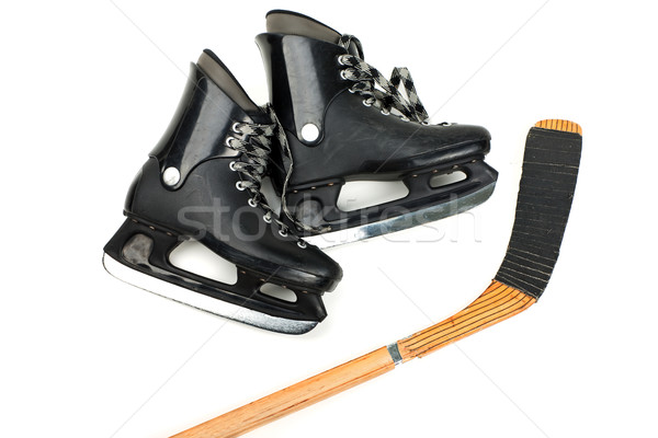 Skates and stick Stock photo © ia_64