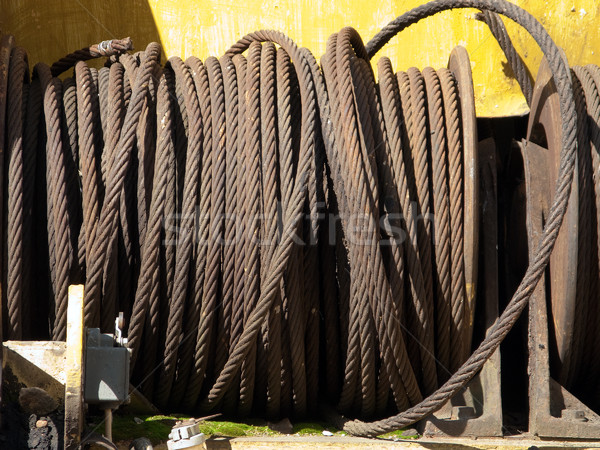Aço corda metal arame indústria da construção construção Foto stock © ia_64
