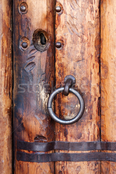Церкви двери старые закрыто вход древесины Сток-фото © ia_64