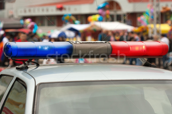 Rendőrség autó zsaru tiszt törvény vészhelyzet Stock fotó © ia_64