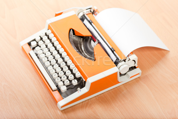Typescript typing typewriter Stock photo © ia_64