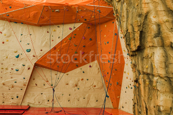 Climbing wall Stock photo © ia_64
