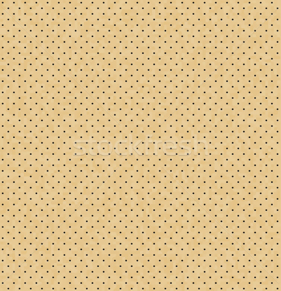 Vector light perforated leather seamless texture. Realistic perforated background. Beige dotted Stock photo © Iaroslava