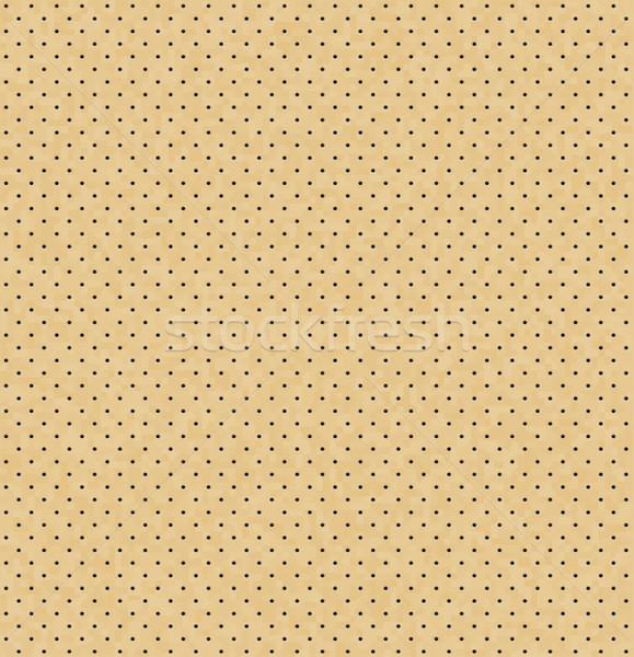 Vector light perforated leather seamless texture. Realistic perforated background. Beige dotted Stock photo © Iaroslava