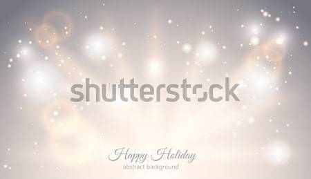 Abstract sparkling light magic horizontal background. Glow bright festive fantasy banner with rays Stock photo © Iaroslava