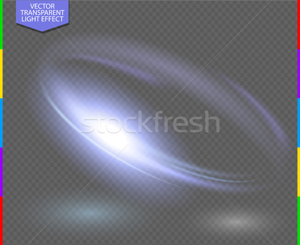 Circular lens flare transparennt light effect. Abstract galaxy. Beautiful ellipse border. Luxury Stock photo © Iaroslava