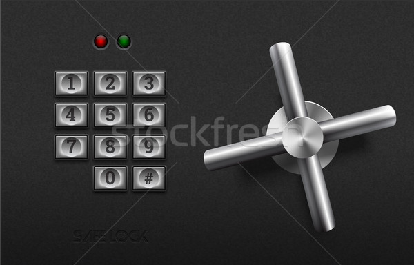 Realistisch sicher Sperre Metall Element Stock foto © Iaroslava