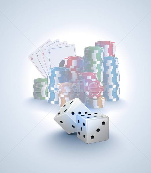 Poker vector as carduri Imagine de stoc © Iaroslava