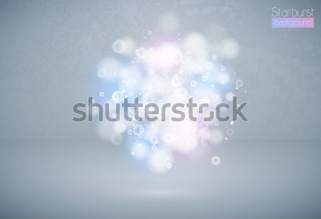Stockfoto: Bokeh · effect · lichtblauw · roze · christmas · vector