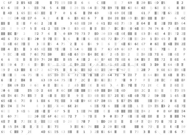 Vector hexadecimal code white seamless background. Big data and programming hacking, decryption Stock photo © Iaroslava