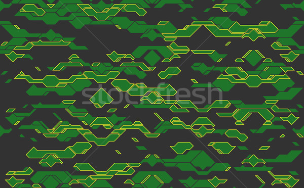 Naadloos abstract vector futuristische groene techno Stockfoto © Iaroslava