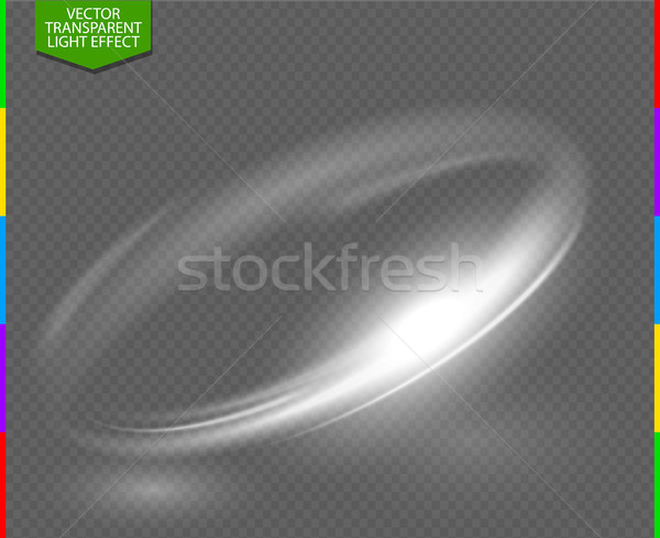 Circular lens flare transparennt light effect. Abstract galaxy. Beautiful ellipse border. Luxury Stock photo © Iaroslava