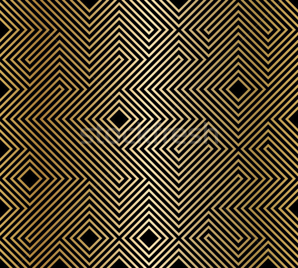 Geometric seamless pattern background. Simple graphic print. Vector repeating golden line texture Stock photo © Iaroslava