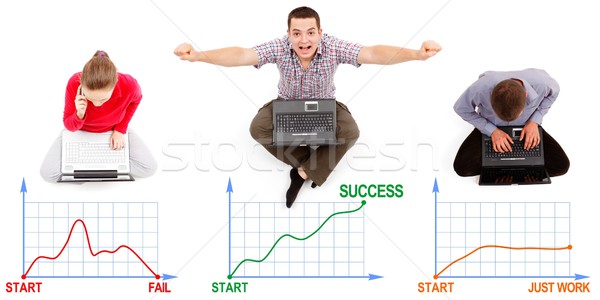 Fail, success and endless work Stock photo © icefront