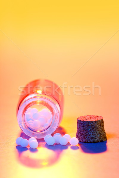 Homöopathische schließen Ansicht Licht Stock foto © icefront