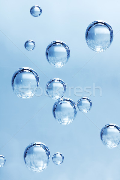 Eau minérale bulles macro carbone verre propre [[stock_photo]] © icefront