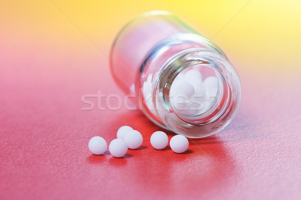 Homeopathische sluiten klein witte Stockfoto © icefront