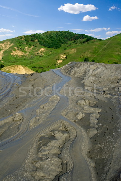 Modderig vulkaan Roemenië modder hemel Stockfoto © icefront