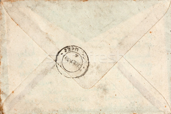 Oude envelop stempel gesloten mail papier Stockfoto © icefront