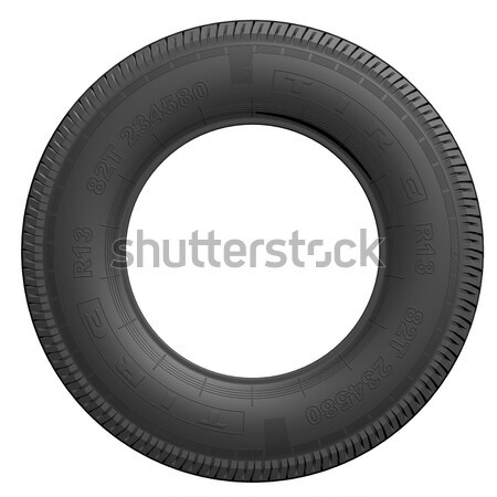 タイヤ 詳しい 3dのレンダリング 車 黒 クリーン ストックフォト © icefront
