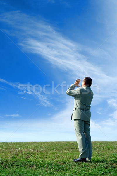 Stock photo: Shouting loud