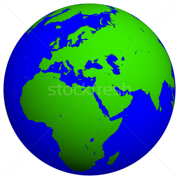 地球 地球 歐洲 北 非洲 世界 商業照片 © icefront