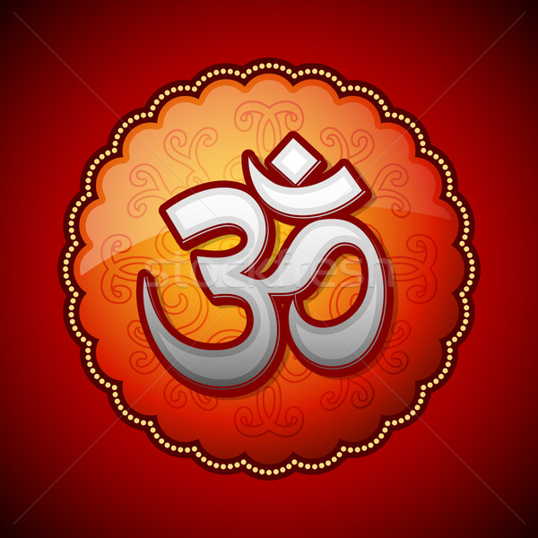 Om sanskrit symbol Stock photo © icefront