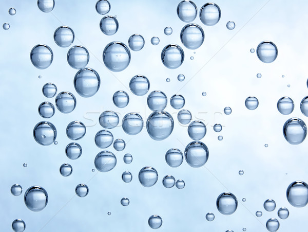 Agua mineral burbujas macro carbono gas limpio Foto stock © icefront